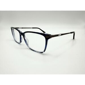 Bulova Bridgeport Blue Fade Eyeglasses Frames Only 54-16-140 Gunmetal Square